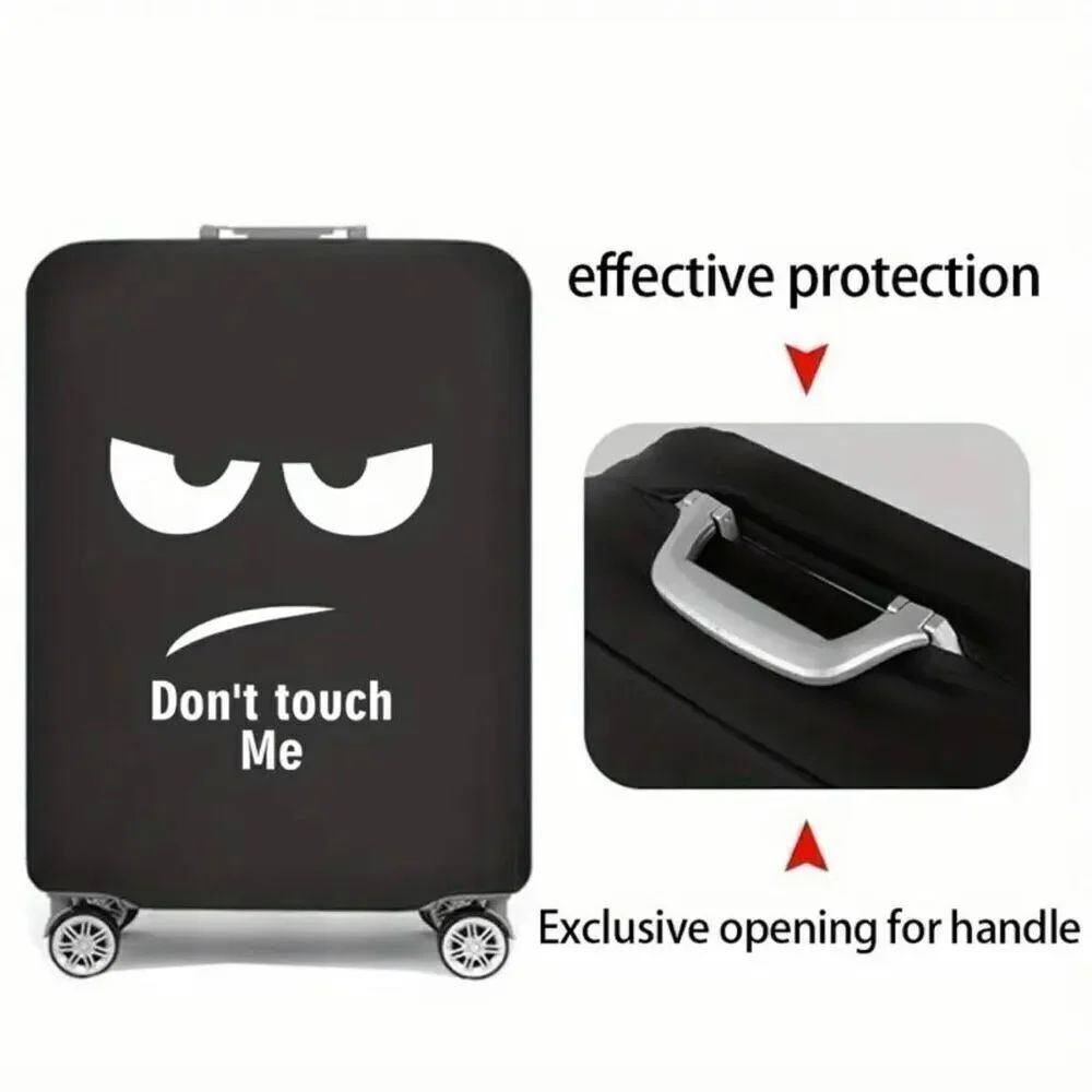 NWT Black Night Luminous Don’t touch me M 22”-25” Suitcase Luggage Elastic Cover - Picture 3 of 12